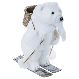 [11517] PLF OURS/BONNET S/SKI H26CM