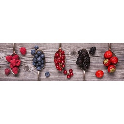 [11623] GLASSART 30X97 FRUITS ROUGES