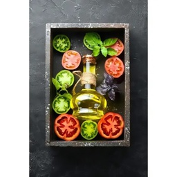 [11635] GLASSART 30X45 HUILE &amp; TOMATE
