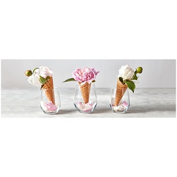 [11636] GLASSART 30X97 CORNETS FLEURS