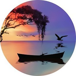 [11675] GLASSART ROND NATURE COLO 45