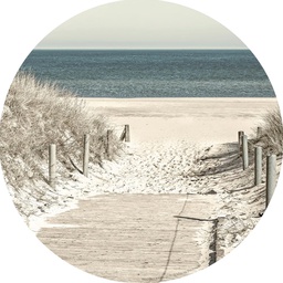 [11689] GLASSART ROND BORD DE MER 25