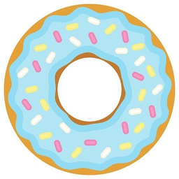 [11706] GLASSART ROND 25CM DONUT