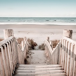 [11710] GLASSART 30X30 ESCALIER PLAGE
