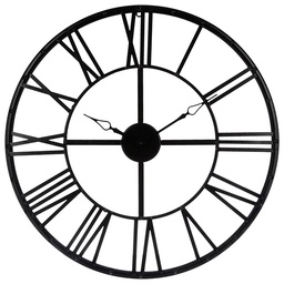 [15271] PENDULE METAL VINTAGE NOIR D70