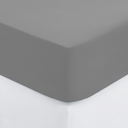 [11807] DRAP HOUSSE B30 2P GRIS 160X200