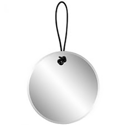[11959] MIROIR 30CM SUSPENDU NOIR