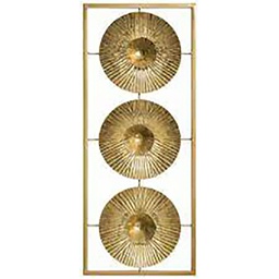 [12006] DECORATION MURALE METAL DORE 25X61