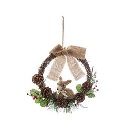 [14767] COURONNE BOIS PDP PERSO 32CM