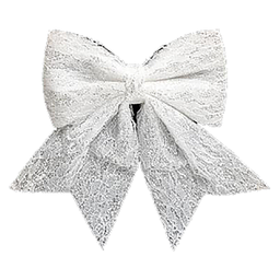 [12089] DECO NOEUD DENTELLE PAILLETE 20X24