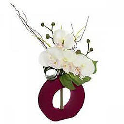 [111883] COMPO ORCHIDEE VASE CERAMIQUE H46CM-0,67X0,53X0,44
