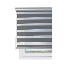 [12527] DUOLUX STORE JOUR ET NUIT ARGENT 100X250