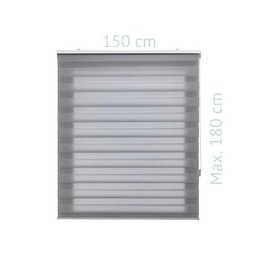 [12737] CLIPETFIX STORE JOUR ET NUIT ARGENT 150X180