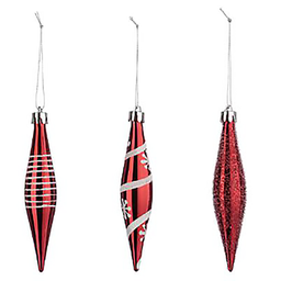 [12759] SUJET DE NOEL PLASTIQUE GLACON PAILL X3