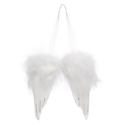 [12765] SUJET DE NOEL PLUME AILE ANGE 11X15CM