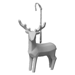 [12770] SUJET DE NOEL BOIS RENNE ORIGAMI 12CM