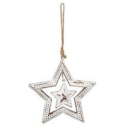 [12782] SUJET DE NOEL FORME METAL BROSSE