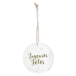 [12787] SUJET DE NOEL VERRE FORME IMPR 9CM