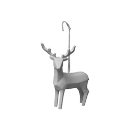 [15612] SUJET DE NOEL RESINE ANIMAL ORIGAM H10CM