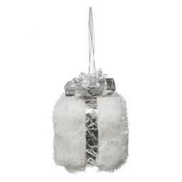 [12802] SUJET DE NOEL PLF BN METALLISE 2ASS