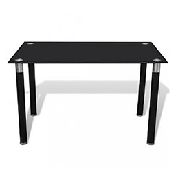 [12871] TABLE VERRE NOIR TT-658