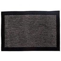 [15669] TAPIS 50X80CM CHEVRON NOIR