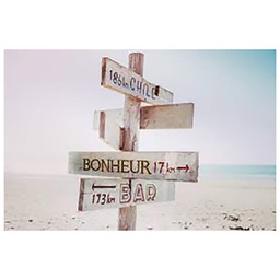 [15757] TOILE 45X65 PANNEAU BONHEUR