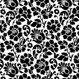 [13355] ADHESIF ROULEAU DECO BAROCK NOIR 2MX45CM