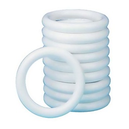 [13368] 10 ANNEAUX D70 PLASTIQUE LAQUE BLANC