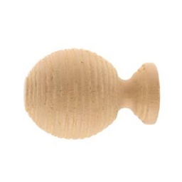 [13418] EMBOUT BOULE STRIE BOIS D28 FSC 100%