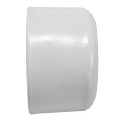 [13490] 2 EMBOUTS DE FERMETURE D16 BLANC BRILLANT