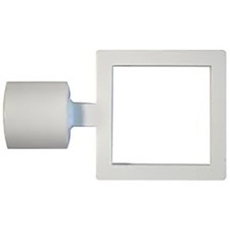 [13492] EMBOUT CARRE D16 BLANC BRILLANT