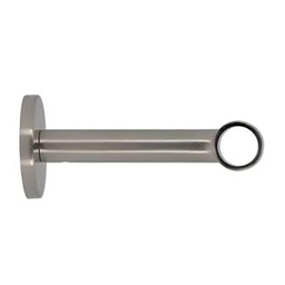 [13608] SUPPORT OEIL D16 90MMAXE/MUR CHROME BROSSE