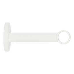 [13631] SUPPORT OEIL 90MM AXE/MUR D16 BLANC BRILLANT