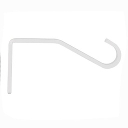 [13632] 2 SUPPORTS OUVERTS SIMPLE D16 BLANC BRILLANT
