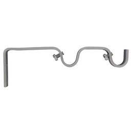 [13633] 2 SUPPORTS OUVERTS DOUBLE D16 BLANC BRILLANT