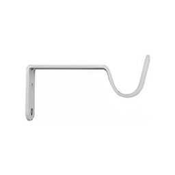 [13638] 2 SUPPORTS OUVERTS 80MM D20 A/M BLANC BRILLANT