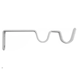 [13639] 2 SUPPORTS OUVERTS DOUBLE 80/130 A/M BLANC BRILLANT
