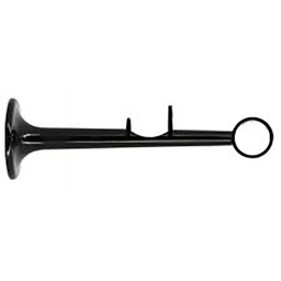 [13642] SUPPORT DOUBLE OEIL 85/150 A/M NOIR BRILLANT