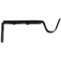 [13643] 2 SUPPORTS OUVERTS REGLABLES 115/160 A/M NOIR BRILLANT