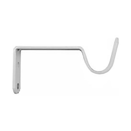 [13644] 2 SUPPORTS OUVERT 80MM D20 A/M NOIR BRILLANT