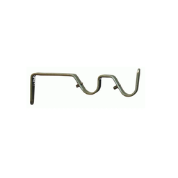 [13645] 2 SUPPORTS OUVERT DOUBLE 80/130 A/M NOIR BRILLANT