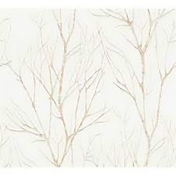 [15215] PAPIER PEINT EXP INTERIEUR SILHOUETTE BLANC DORE