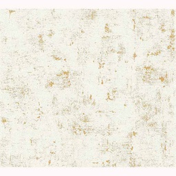 [15217] PAPIER PEINT EXP INTERIEUR USED LOOK ECRU DORE