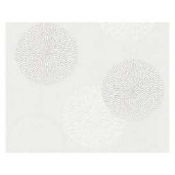 [13725] PAPIER PEINT EXP INTERIEUR FLEURS BULLES BLANC