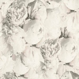 [13733] PAPIER PEINT PV INTERIEUR MIA PIVOINES NOIR BLANC