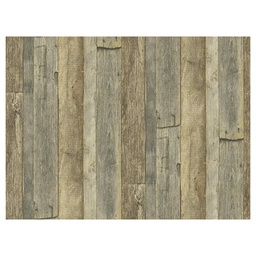 [13736] PAPIER PEINT EXP INTERIEUR PLANCHES CLOUTEES BEIGE