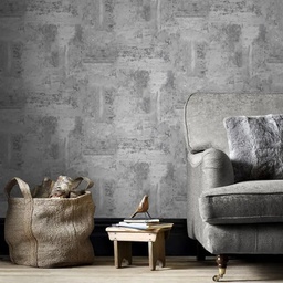 [13757] PAPIER PEINT PV INTERIEUR BETON 3D GRIS