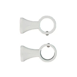 [13797] SUPPORT TRINGLE A PATTE 16MM VIS 7MM ALU BLANC