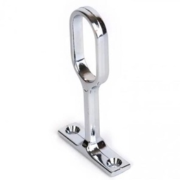 [13798] SUPPORT TRINGLE MILIEU OVAL 15MM ZAMAC GRIS
